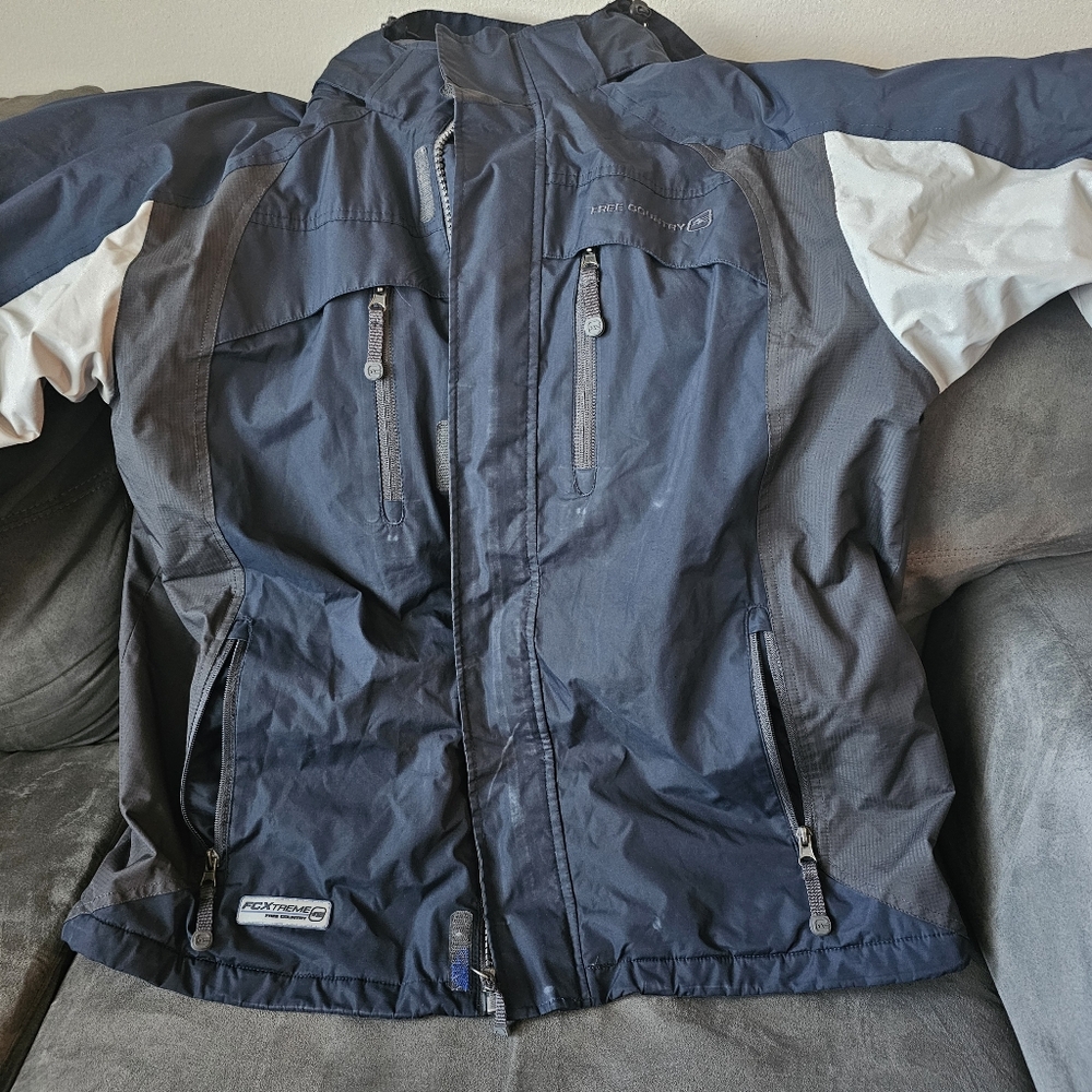 Free Country Men’s Medium Jacket – Fleece Lined, Water-Resistant